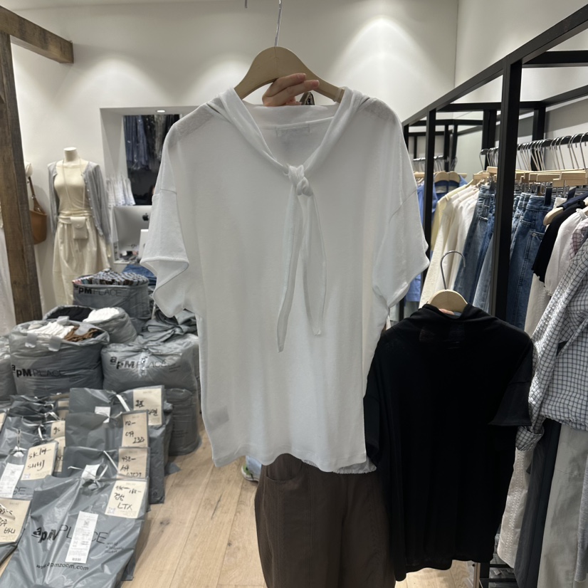 BRUNI/RICOTTA韓國東大門直郵女裝新品26春夏時尚T恤圍巾BRUNI/RICOTTAT恤