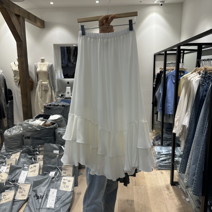 BRUNI/RICOTTA韓國直郵女士新款推薦時尚26春夏職業長裙BRUNI/RICOTTA長裙