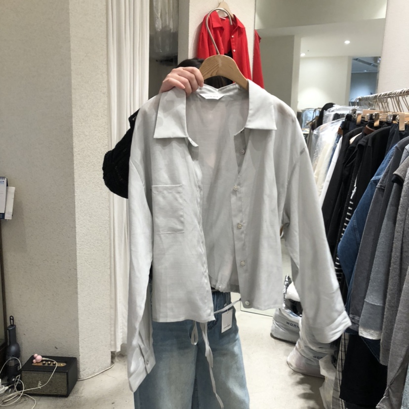 SSEMIENNE韓國東大門代購女士新款休閑熱賣襯衫蕾絲衫亞麻SSENIQUE襯衫/蕾絲衫圖色2