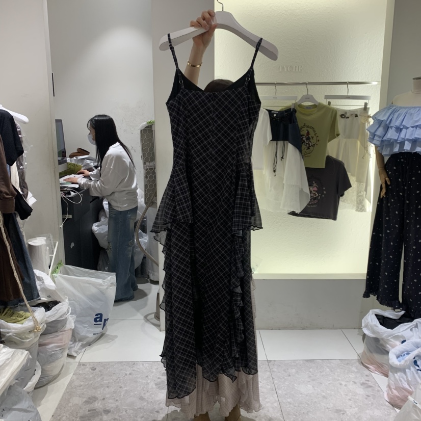 TYCHE韓國東大門直郵女裝新品休閑推薦時尚26春夏職業連衣裙TYCHE連衣裙