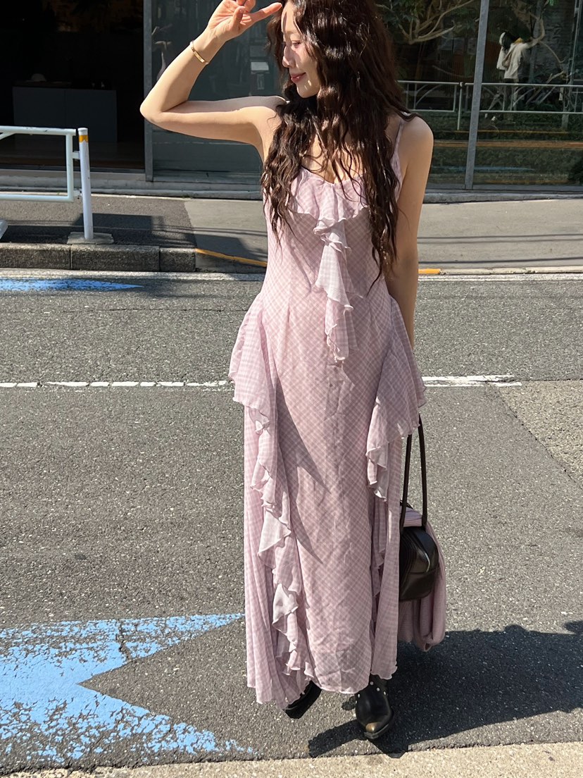 TYCHE韓國東大門直郵女裝新品休閑推薦時尚26春夏職業連衣裙TYCHE連衣裙