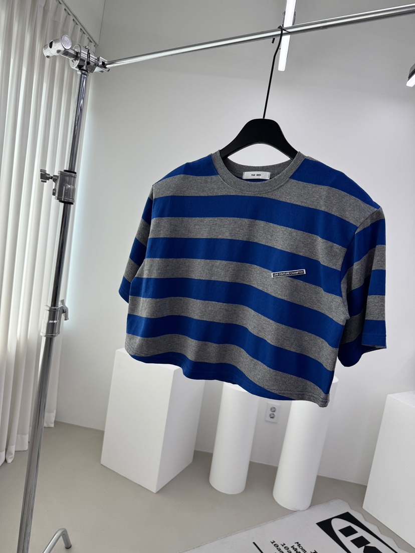 RED-A韓國代購女裝新品職業時尚推薦熱賣人氣26春夏T恤條紋RED-AT恤圖色3