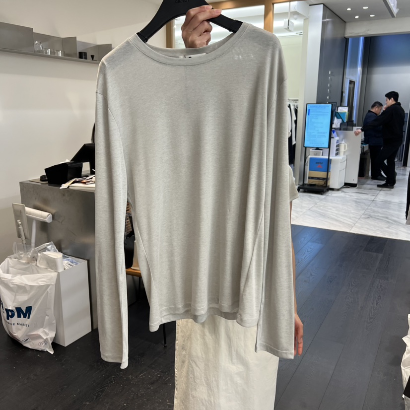 OBJECT韓國直郵女士新款熱賣時尚26春夏人氣休閑長袖T恤寬松OBJECT長袖T恤圖色4