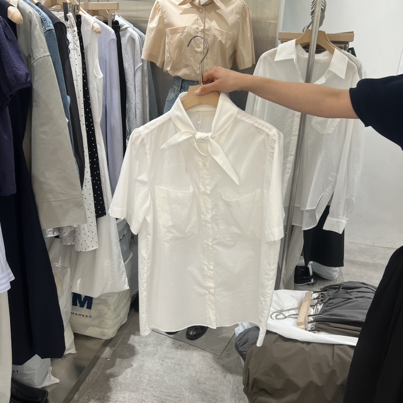 CHAE韓國直郵女裝新款休閑26春夏熱賣職業時尚襯衫蕾絲衫CHAE襯衫/蕾絲衫圖色3