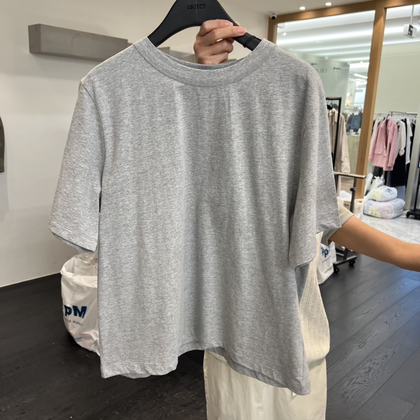 OBJECT韓國直郵女裝新品職業休閑熱賣人氣推薦時尚26春夏T恤OBJECTT恤圖色4