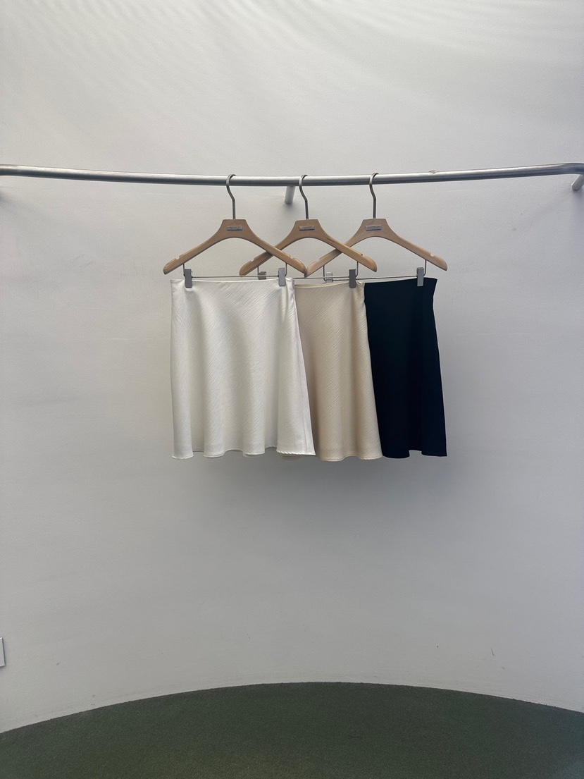 WIDA-P/RENEJ韓國直郵實拍女裝新款職業半身裙中短裙褶皺WIDA-P/RENEJ半身裙/中短裙