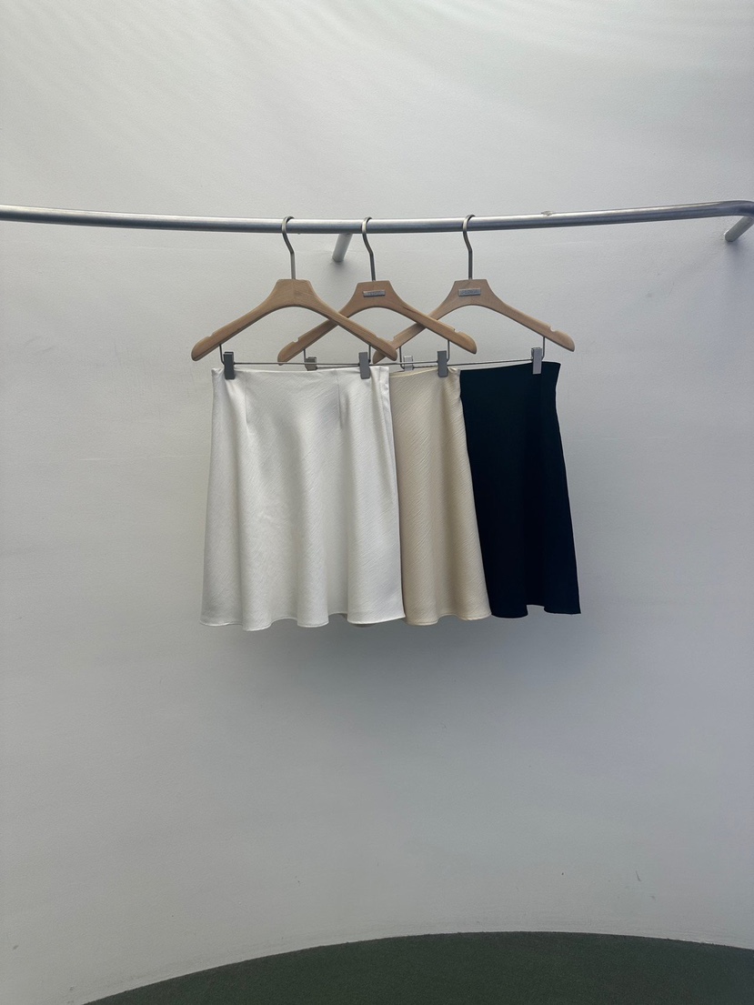 WIDA-P/RENEJ韓國直郵實拍女裝新款職業半身裙中短裙褶皺WIDA-P/RENEJ半身裙/中短裙