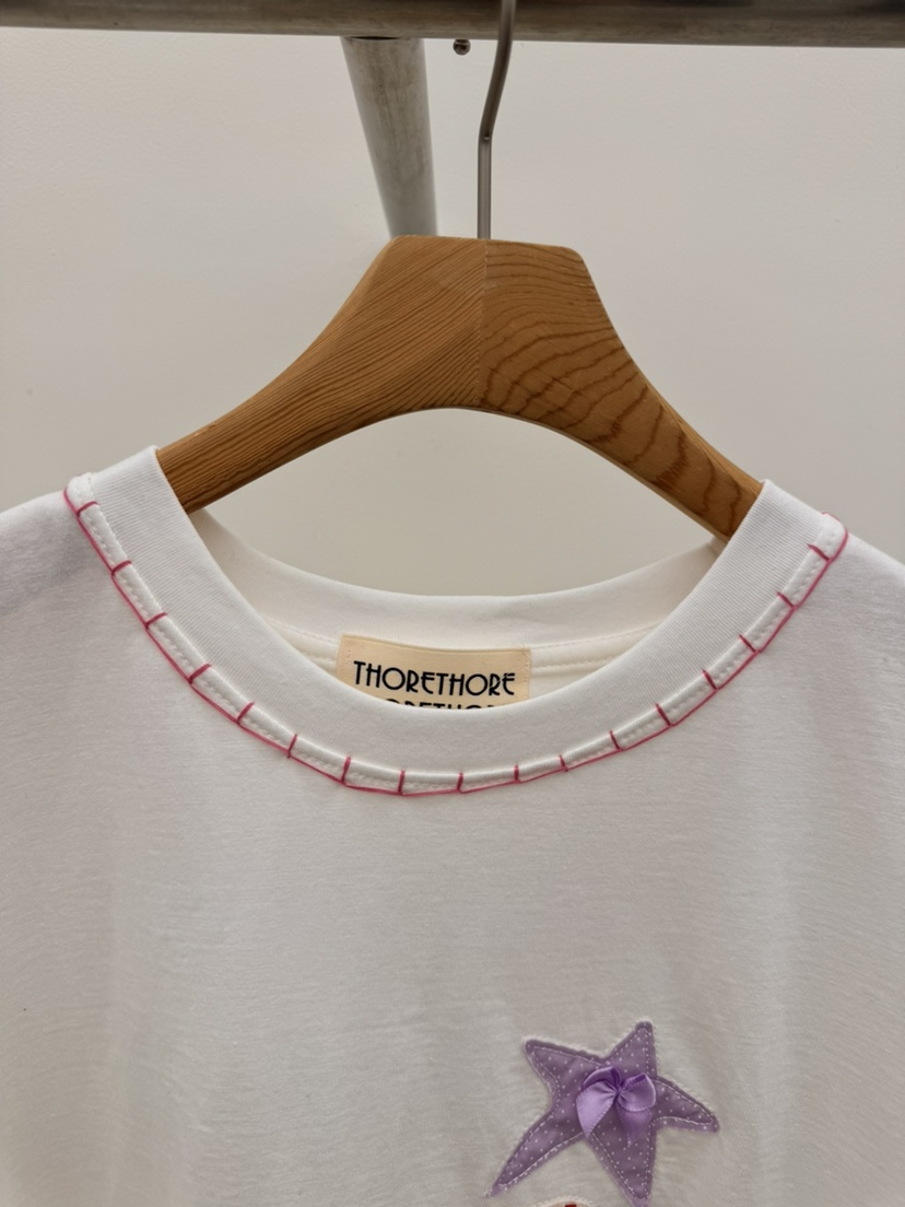 THORE韓國東大門直郵女士新款職業推薦熱賣時尚休閑26春夏T恤THORET恤