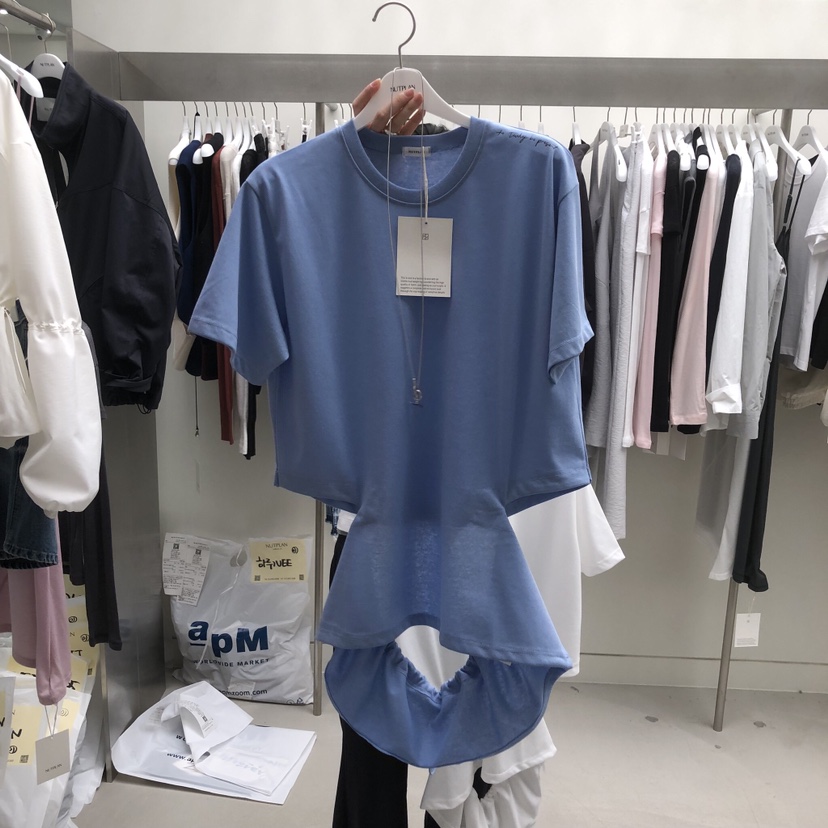 NUTPLAN韓國東大門代購女士新款休閑推薦人氣職業時尚T恤NUTPLANT恤圖色2