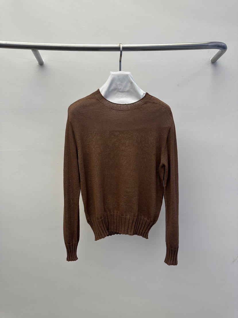 WIDA-P/RENEJ韓國代購女士新品時尚熱賣針織衫亞麻圓領WIDA-P/RENEJ針織衫圖色2