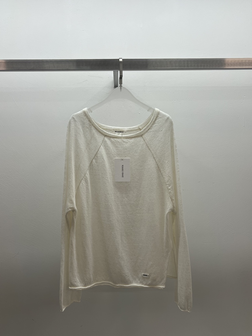 WEARABLE-L韓國直郵女裝新品職業人氣休閑熱賣長袖T恤透明WEARABLE長袖T恤圖色1