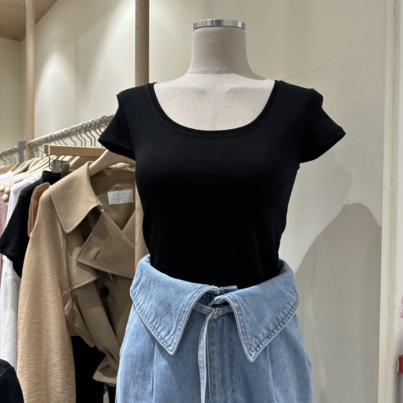 VINTAGE VIBE韓國代購女裝新款職業時尚熱賣推薦休閑T恤VINTAGE VIBET恤圖色4