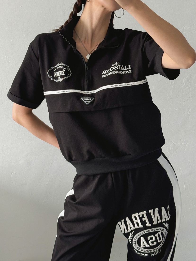 IAAN韓國直郵實拍女士新款推薦26春夏人氣職業時尚T恤拉鏈iaAnT恤