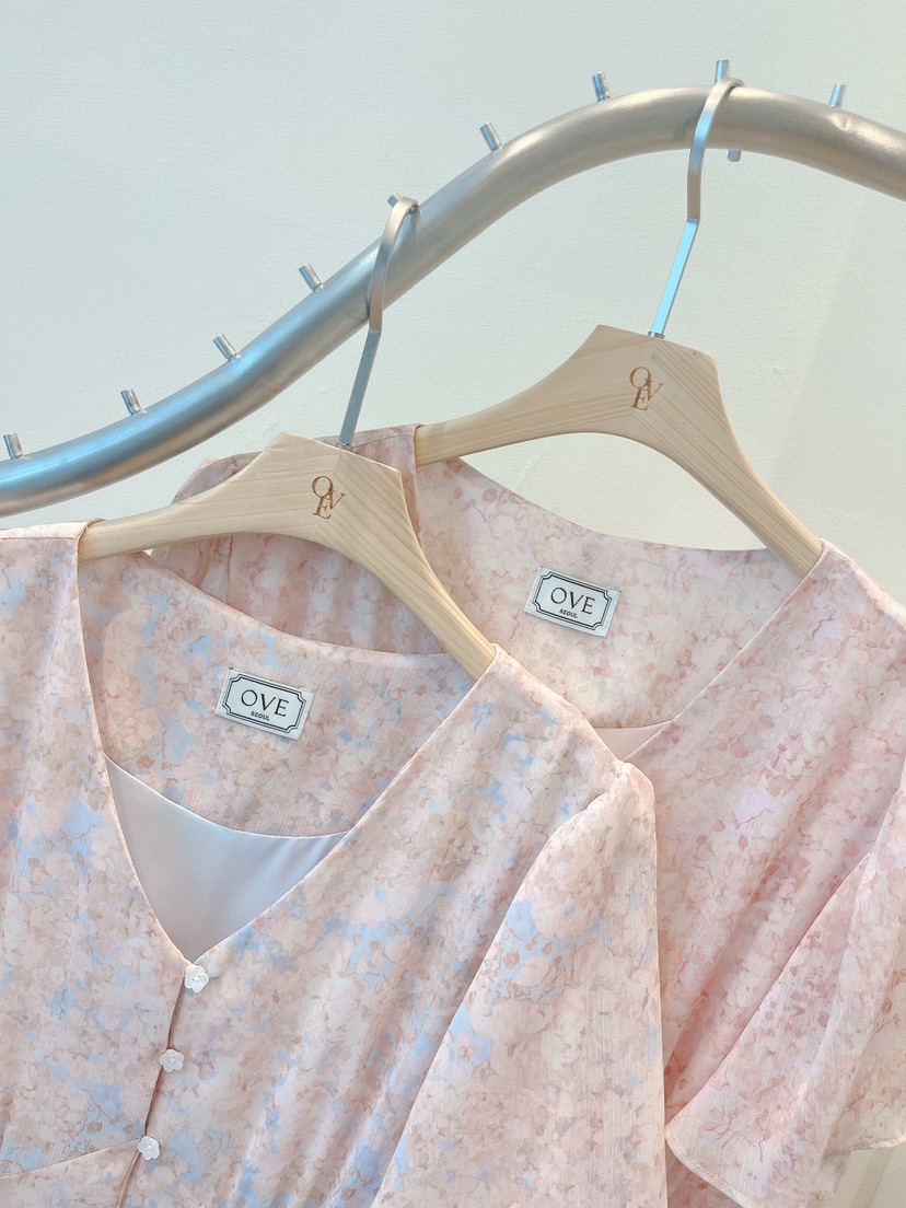 OVE韓國東大門直郵女裝新品熱賣職業26春夏推薦休閑連衣裙OVE連衣裙