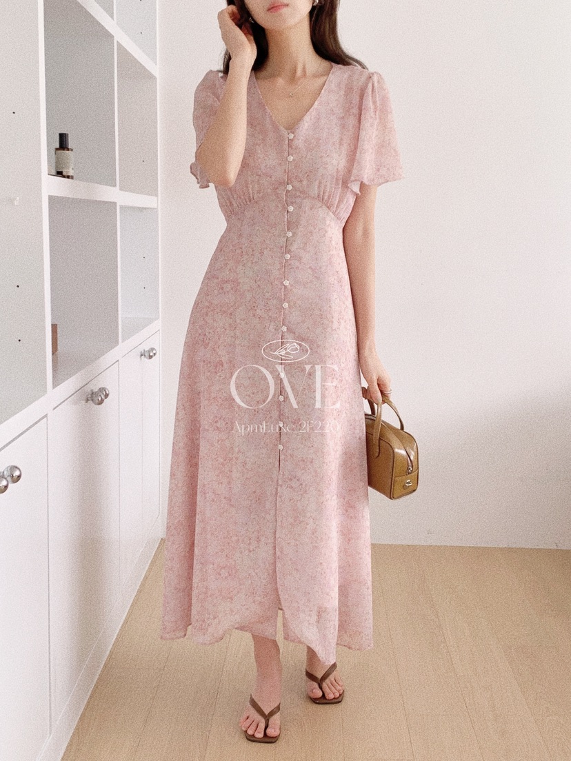 OVE韓國東大門直郵女裝新品熱賣職業26春夏推薦休閑連衣裙OVE連衣裙