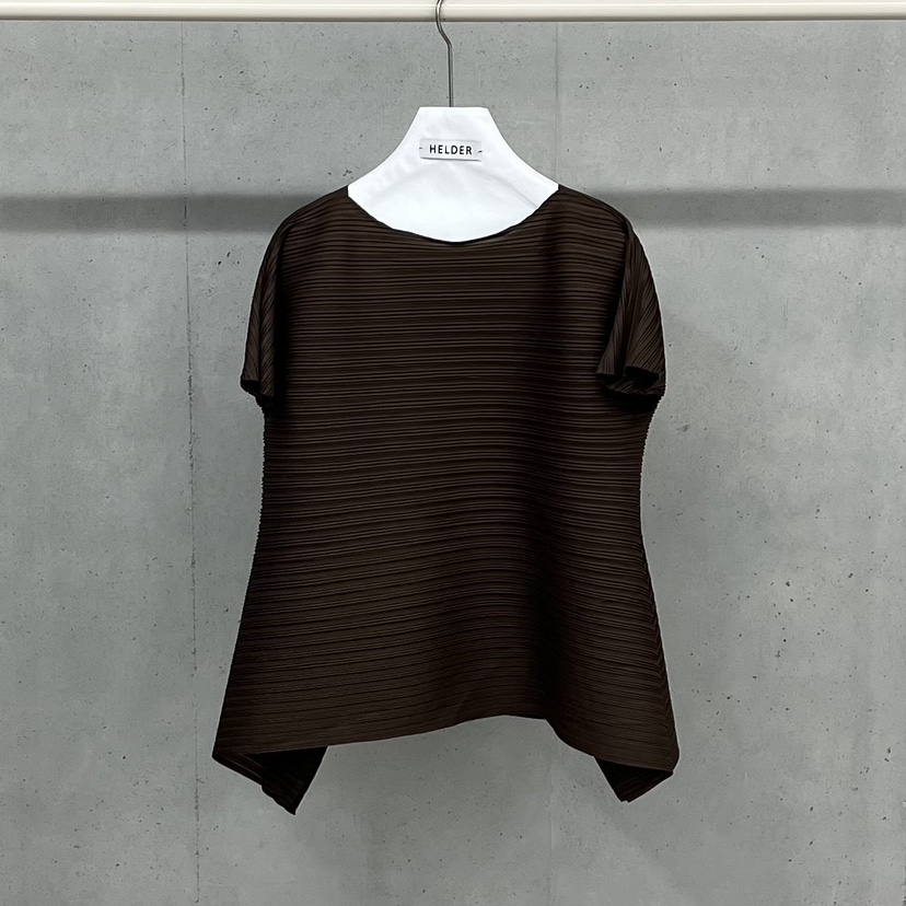 HELDER-P韓國直郵女裝新款休閑26春夏熱賣時尚T恤高領褶裥HELDERT恤圖色4棕色