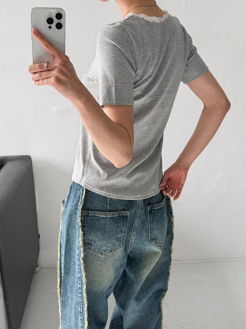 IAAN韓國直郵女士新品熱賣推薦休閑時尚人氣職業26春夏T恤iaAnT恤