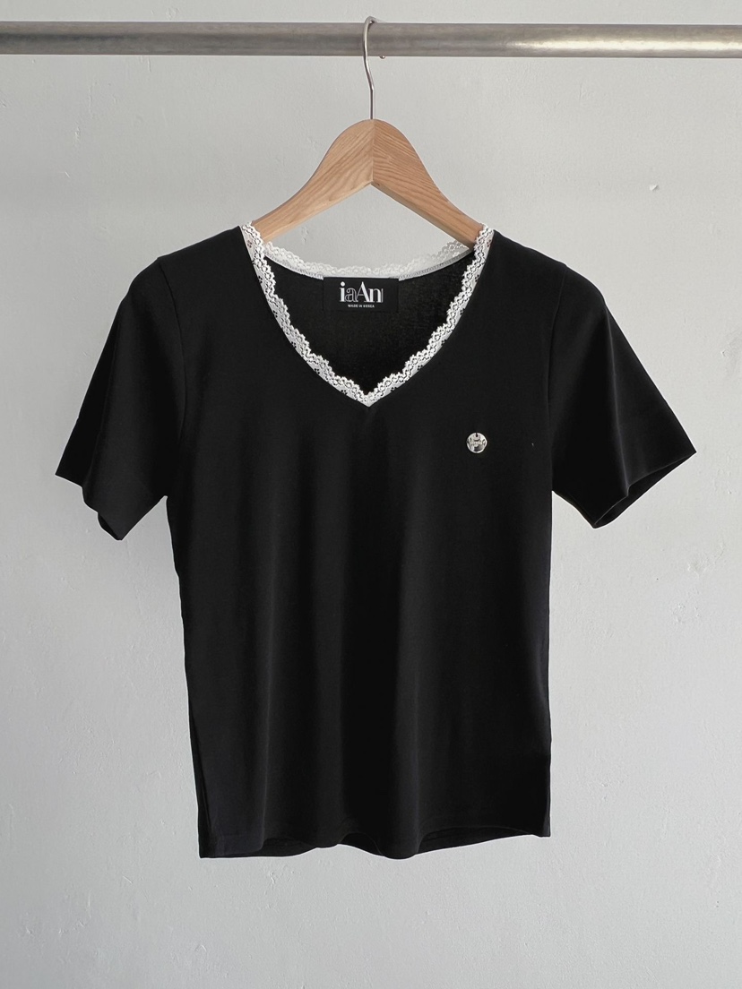 IAAN韓國直郵女士新品熱賣推薦休閑時尚人氣職業26春夏T恤iaAnT恤圖色3