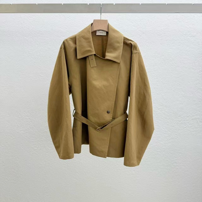 STATEMENT韓國代購女士新款熱賣人氣休閑推薦時尚夾克含腰帶STATEMENT夾克圖色1