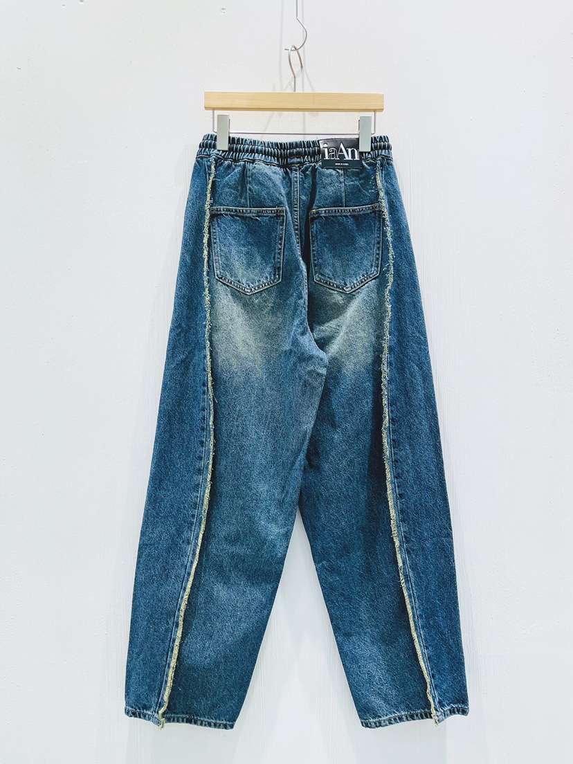 IAAN韓國代購女裝新品時尚職業26春夏熱賣休閑推薦牛仔褲iaAn牛仔褲
