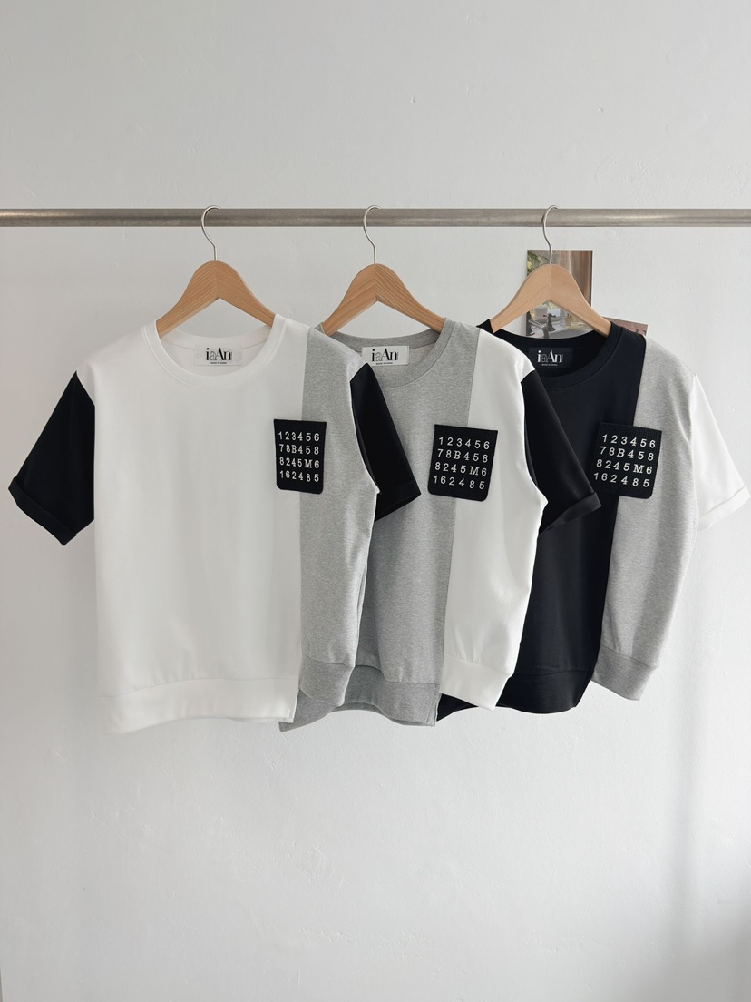 IAAN韓國東大門代購女裝新款人氣熱賣推薦職業休閑T恤口袋iaAnT恤