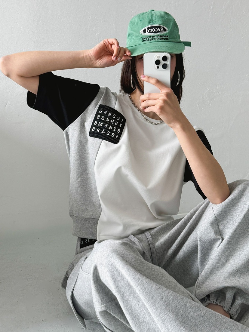 IAAN韓國東大門代購女裝新款人氣熱賣推薦職業休閑T恤口袋iaAnT恤