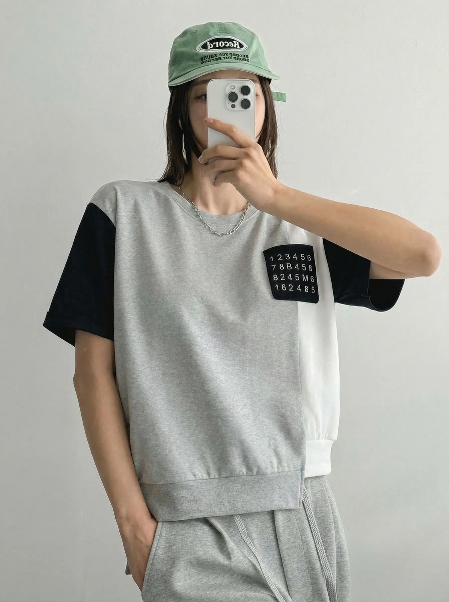 IAAN韓國東大門代購女裝新款人氣熱賣推薦職業休閑T恤口袋iaAnT恤