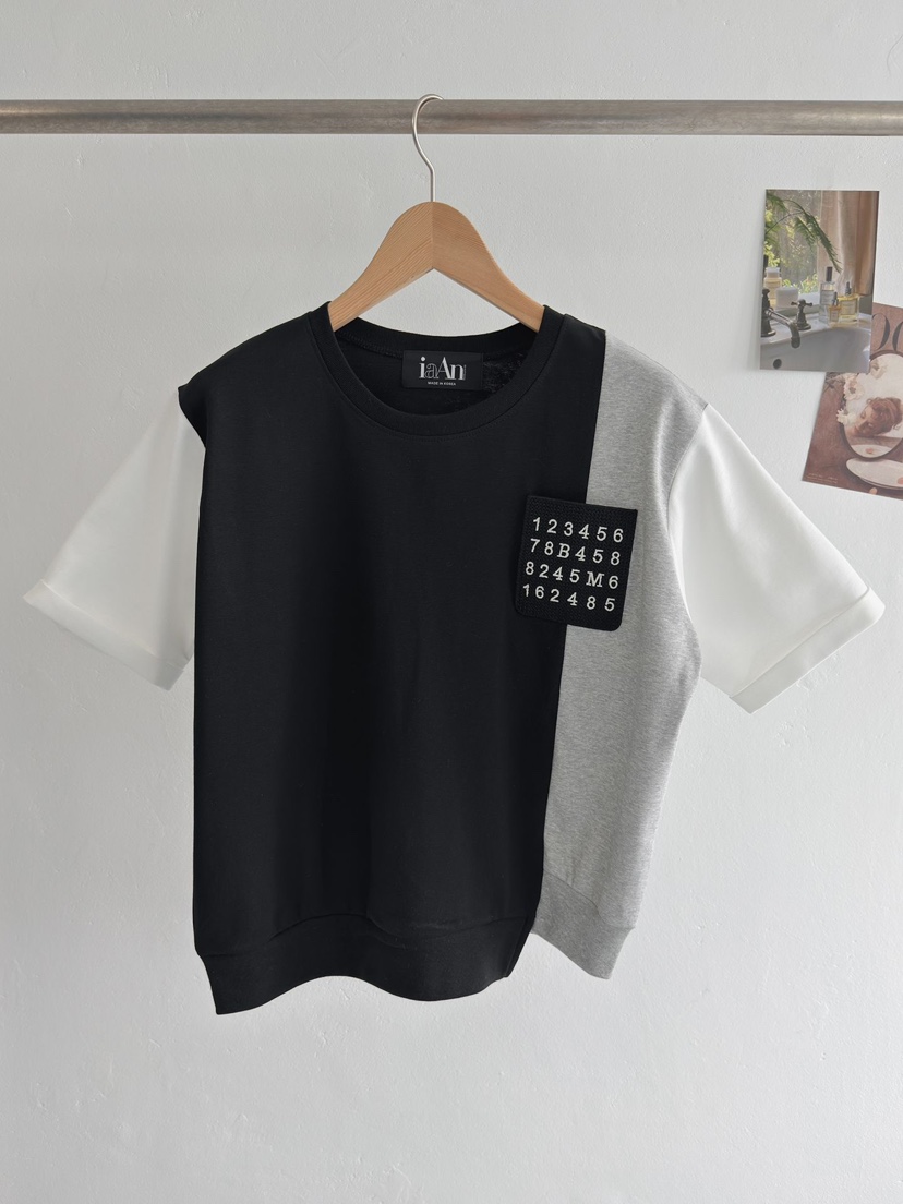 IAAN韓國東大門代購女裝新款人氣熱賣推薦職業休閑T恤口袋iaAnT恤圖色3