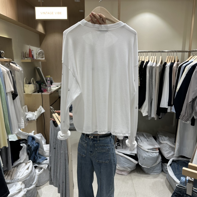 VINTAGE VIBE韓國直郵實拍女士新品26春夏推薦人氣長袖T恤VINTAGE VIBE長袖T恤