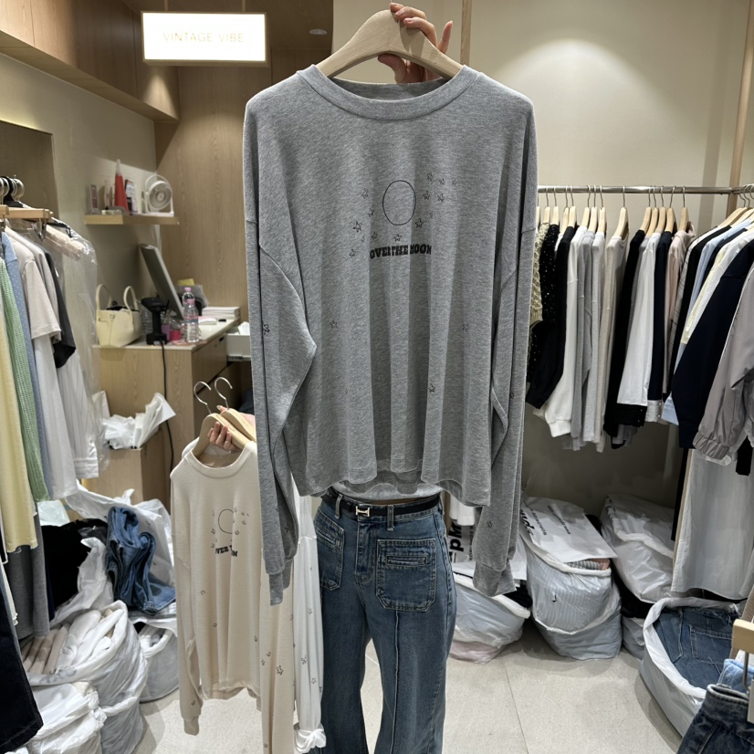 VINTAGE VIBE韓國直郵實拍女士新品26春夏推薦人氣長袖T恤VINTAGE VIBE長袖T恤圖色3