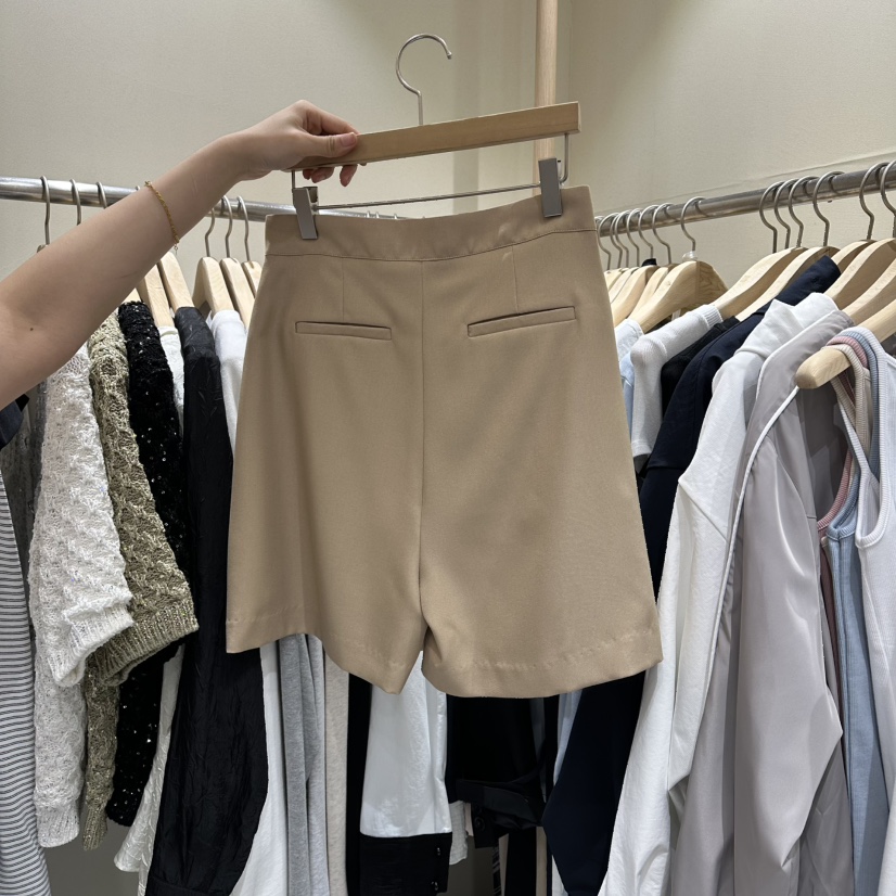 VINTAGE VIBE韓國東大門直郵女士新品時尚職業人氣短褲褶皺VINTAGE VIBE短褲