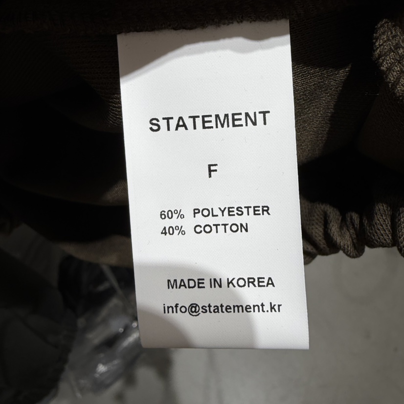 STATEMENT韓國東大門直郵女裝新品休閑熱賣職業26春夏衛衣拉鏈STATEMENT衛衣