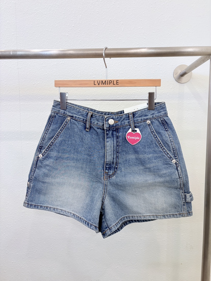 LUMIPLE韓國代購女士新款人氣休閑推薦時尚熱賣職業26春夏短褲LUMIPLE短褲圖色1