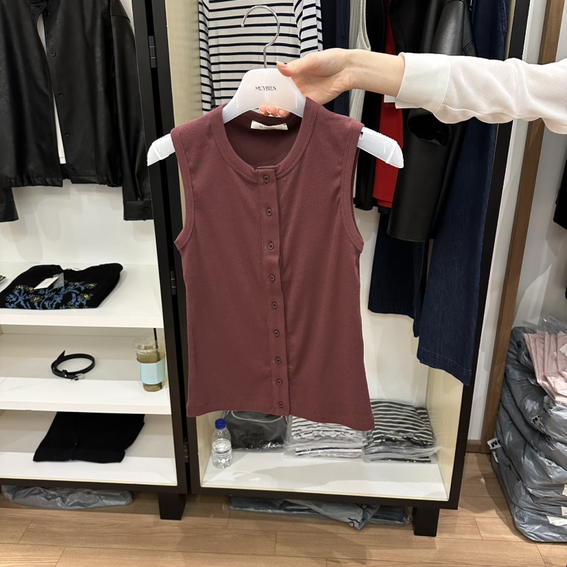 MUYBIEN韓國東大門代購女裝新品休閑人氣熱賣時尚吊帶背心MUYBIEN吊帶/背心圖色3