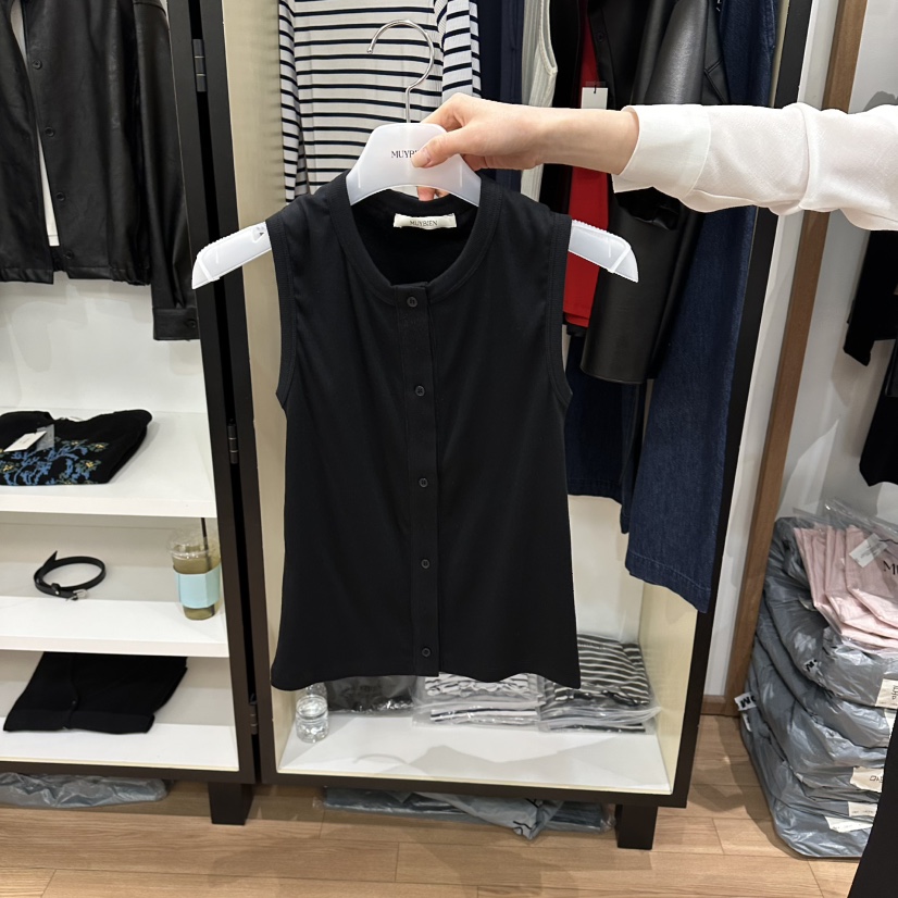 MUYBIEN韓國東大門代購女裝新品休閑人氣熱賣時尚吊帶背心MUYBIEN吊帶/背心圖色4