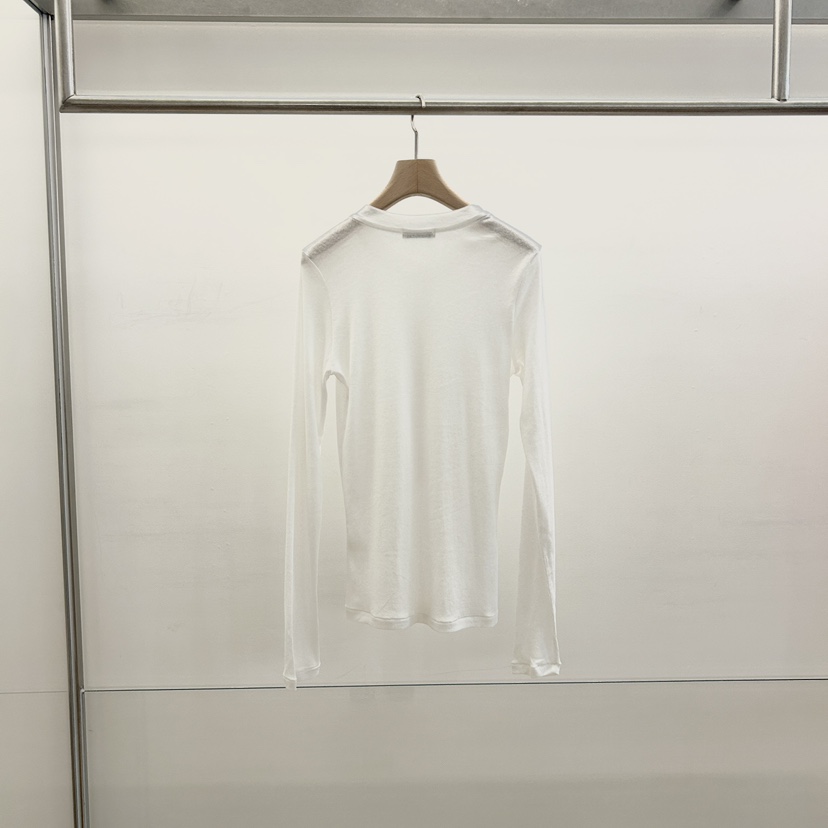 HEHR韓國代購女士新款職業熱賣時尚休閑26春夏長袖T恤透明紐扣hehr-AUTOMNE長袖T恤