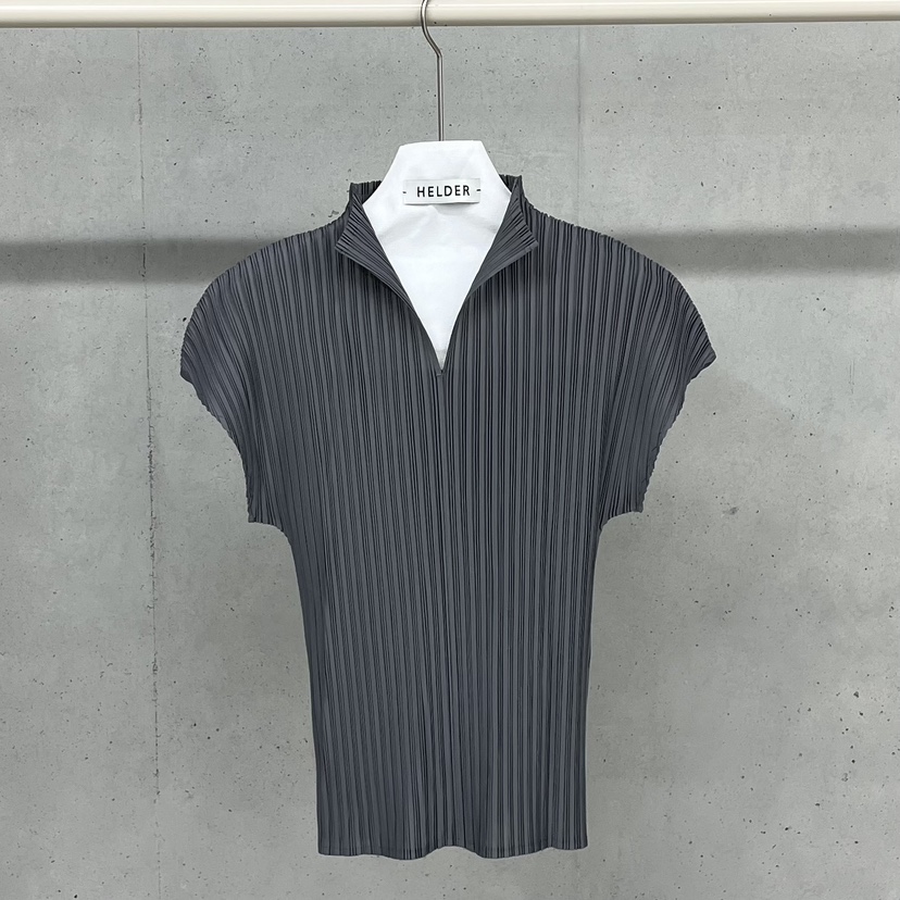 HELDER-P韓國代購女士新款熱賣人氣推薦時尚T恤修身褶裥HELDERT恤圖色2灰色