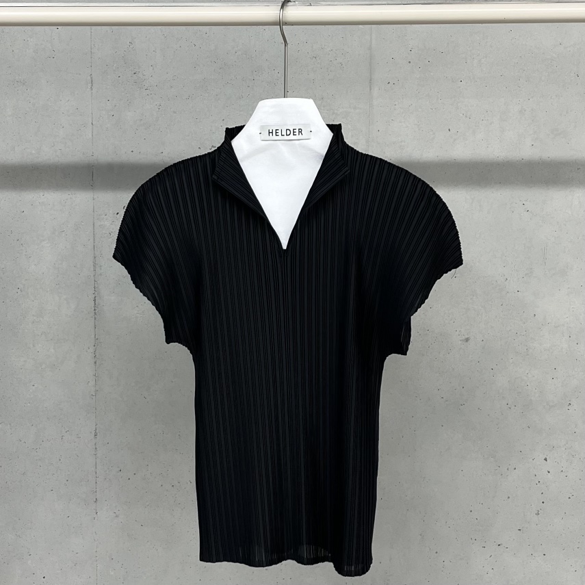 HELDER-P韓國代購女士新款熱賣人氣推薦時尚T恤修身褶裥HELDERT恤圖色4黑色