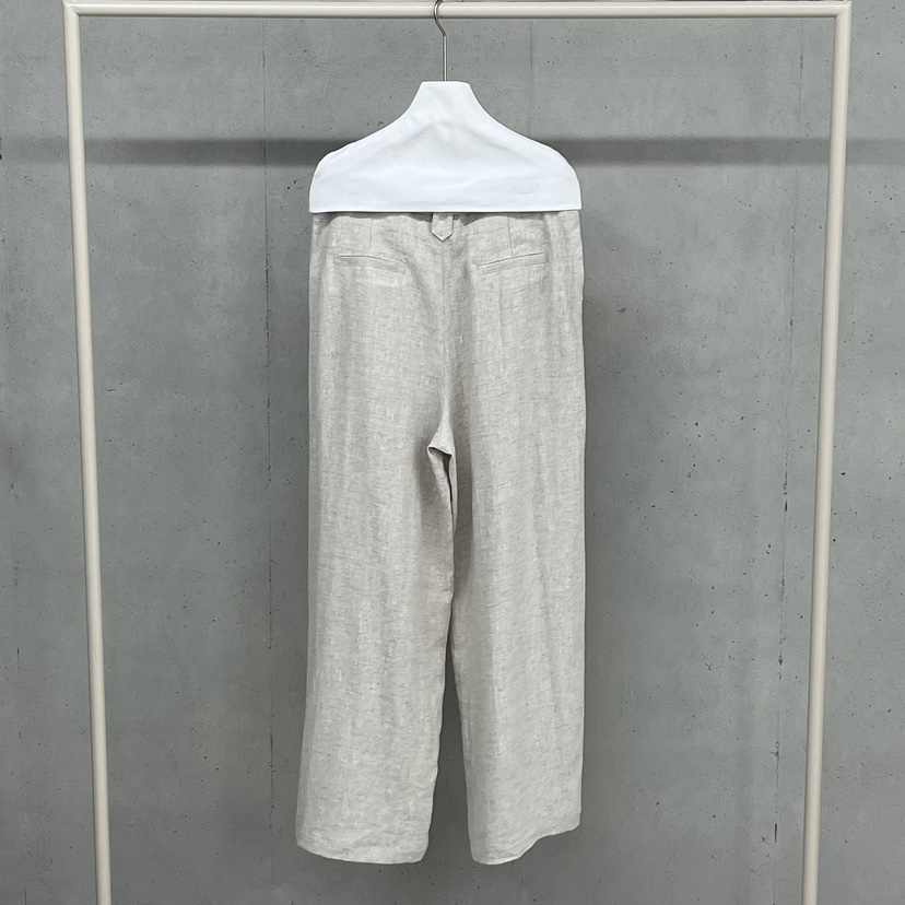 HELDER-P韓國代購女裝新品時尚休閑職業26春夏休閑褲亞麻布HELDER休閑褲