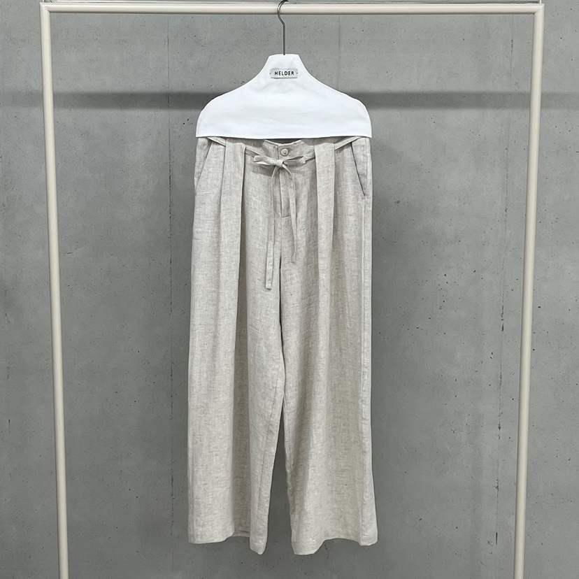 HELDER-P韓國代購女裝新品時尚休閑職業26春夏休閑褲亞麻布HELDER休閑褲圖色1