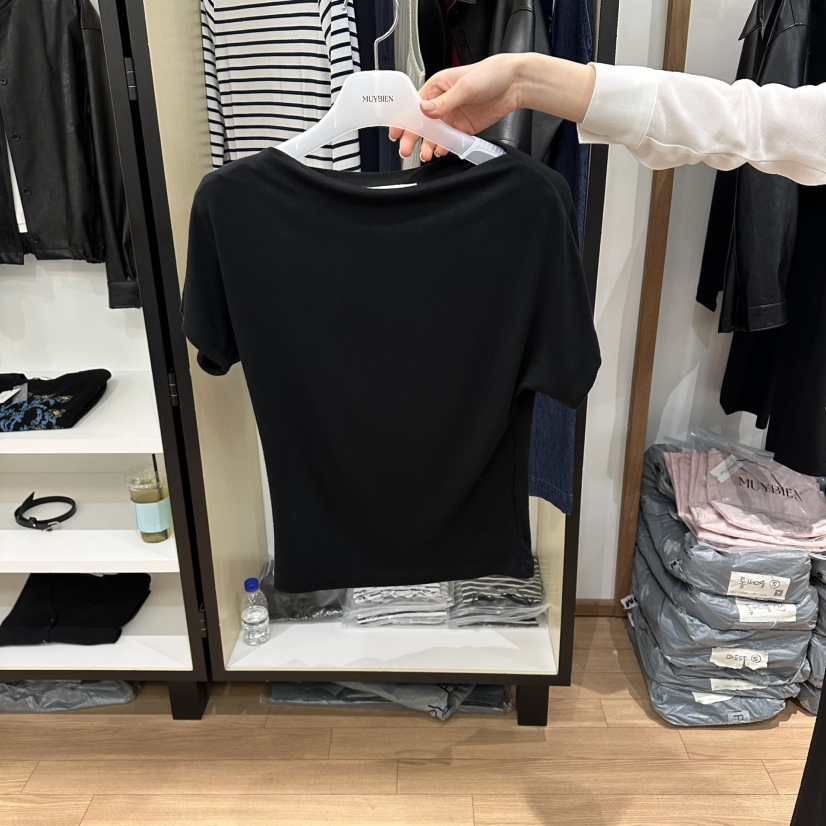 MUYBIEN韓國直郵女士新款26春夏推薦熱賣人氣休閑時尚T恤MUYBIENT恤圖色3