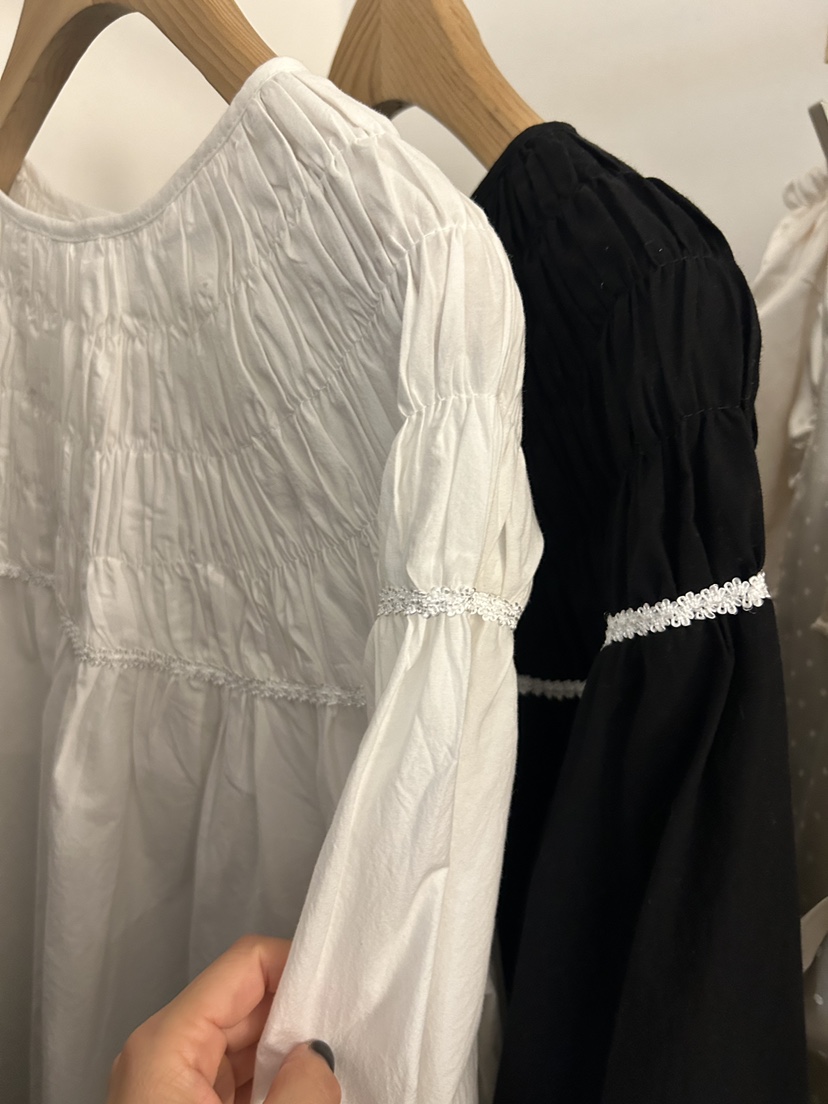 AS THOUGHT韓國東大門代購女士新款26春夏時尚襯衫蕾絲衫AS THOUGHT襯衫/蕾絲衫