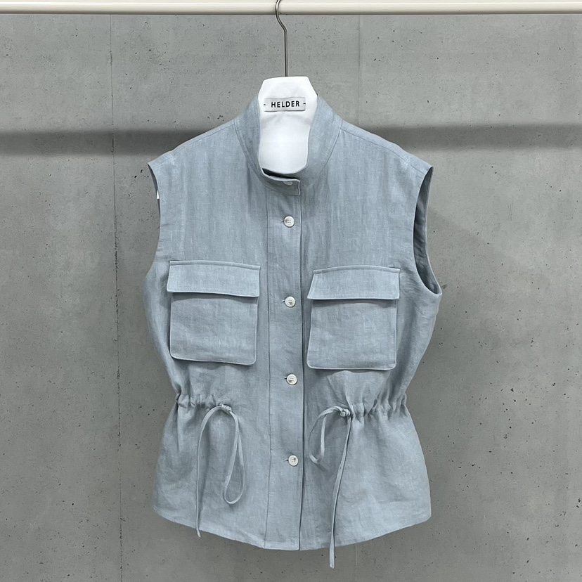 HELDER-P韓國東大門直郵女士新品熱賣休閑推薦馬甲亞麻布HELDER馬甲圖色1