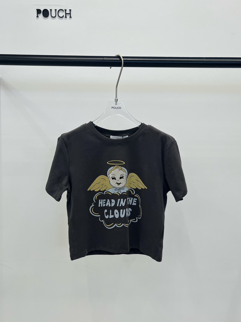 POUCH韓國代購女裝新款休閑人氣熱賣26春夏時尚職業推薦T恤POUCHT恤圖色2