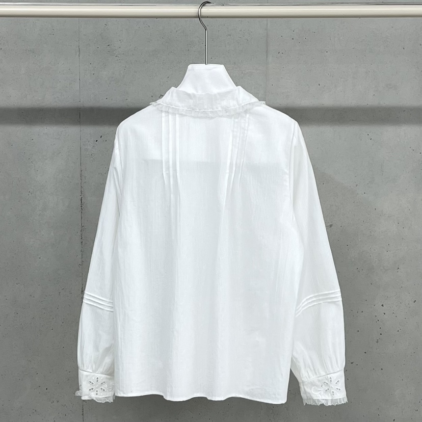 HELDER-P韓國直郵實拍女裝新款推薦休閑職業襯衫蕾絲衫刺繡HELDER襯衫/蕾絲衫