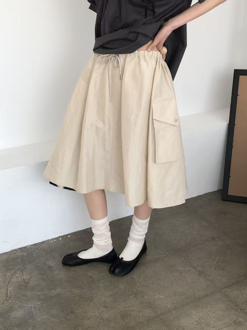 THE ABLE韓國直郵實拍女裝新款職業休閑半身裙中短裙口袋THE ABLE/TA半身裙/中短裙