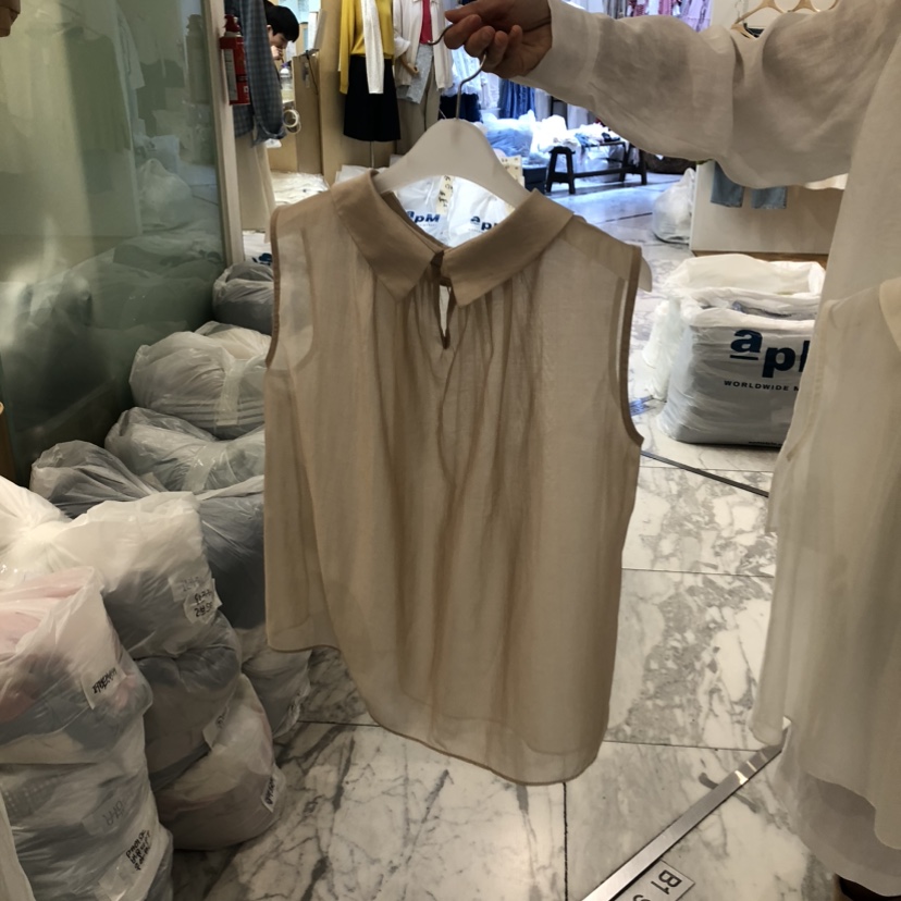 ALMOND韓國東大門直郵女士新品熱賣休閑人氣職業襯衫蕾絲衫ALMOND襯衫/蕾絲衫