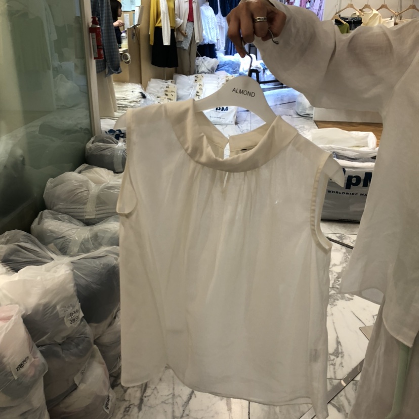 ALMOND韓國東大門直郵女士新品熱賣休閑人氣職業襯衫蕾絲衫ALMOND襯衫/蕾絲衫圖色2