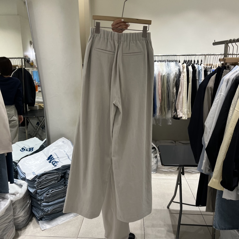 NAVYBURST韓國代購女裝新品人氣推薦休閑職業休閑褲亞麻布NAVY BURST休閑褲