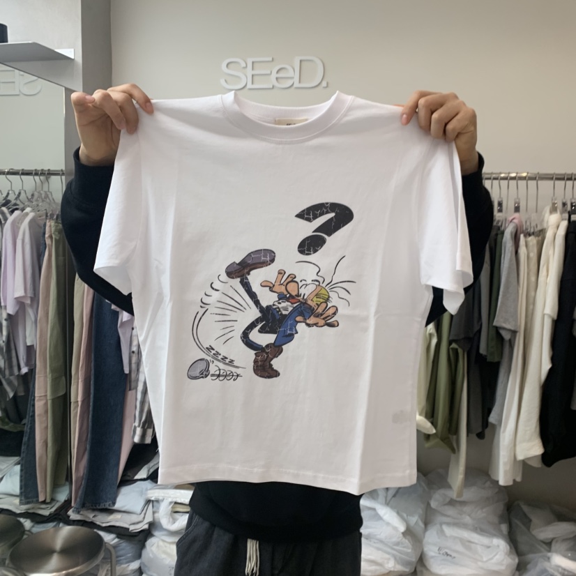 LEESEED-A韓國東大門直郵女士新款時尚人氣推薦休閑職業T恤SEeD/LEESEEDT恤圖色1